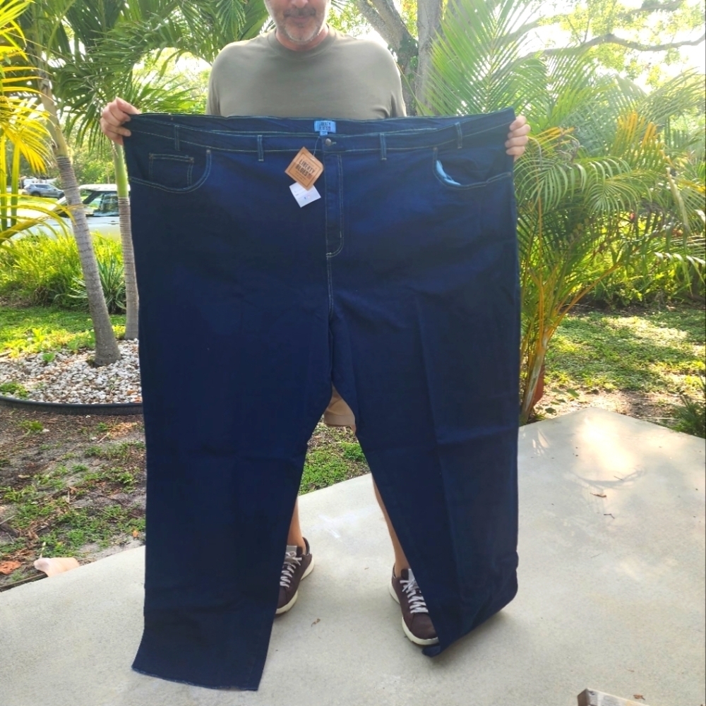 BIG & TALL Dark Blue Denim Jeans NWT